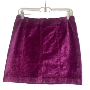 Free People Velvet Skirt: Size 10